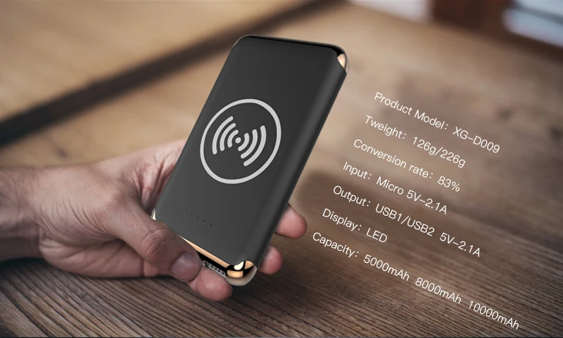 Innisfox Hot Saling Product 2020 Sharing Qi Wireless Power Bank 5000mah With Wireless Charger - ANKUX.COM