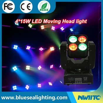 Stage Lights Yellow River Weinas 4pcsx15w Led Moving Head Stage Lights Yellow River Weinas 4pcsx15w Led Moving Head