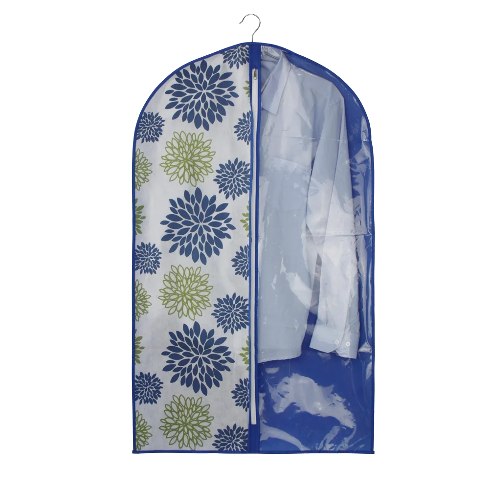 Clear Plastic Custom Fabric Zipper Men Garment Suit Bags Wholesale