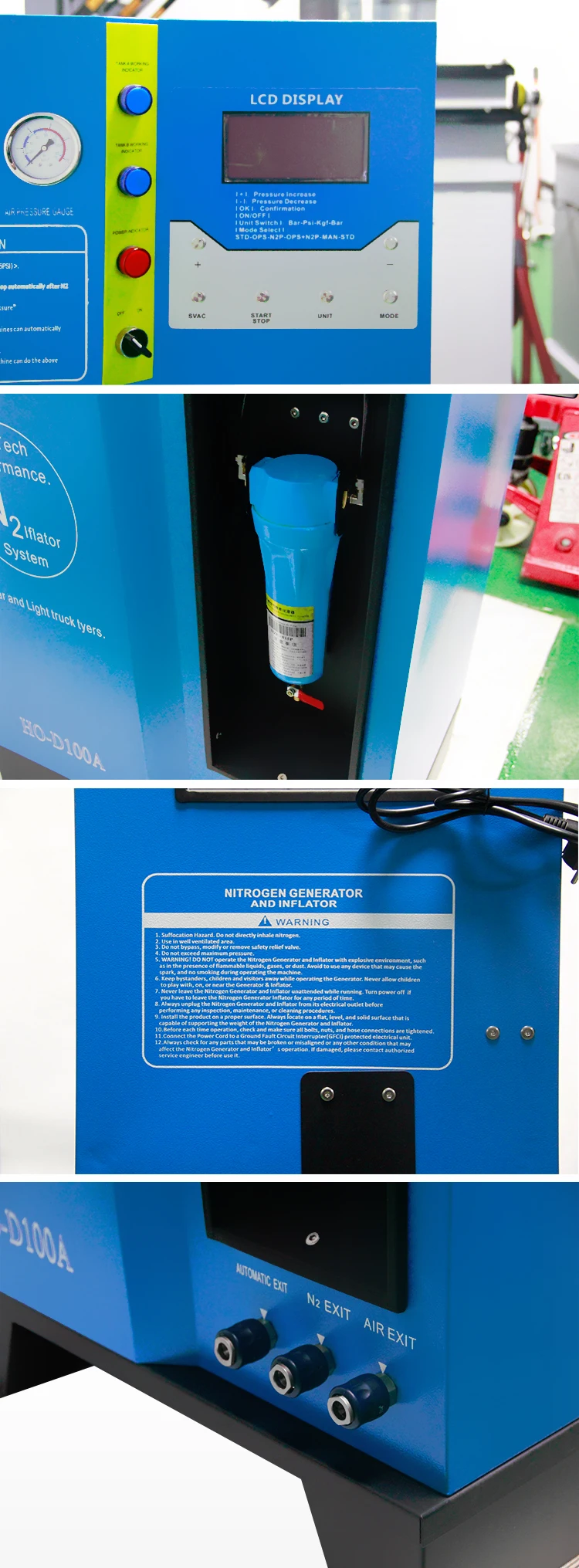 96% purity tire nitrogen generator machine for trucks and cars manufacturer