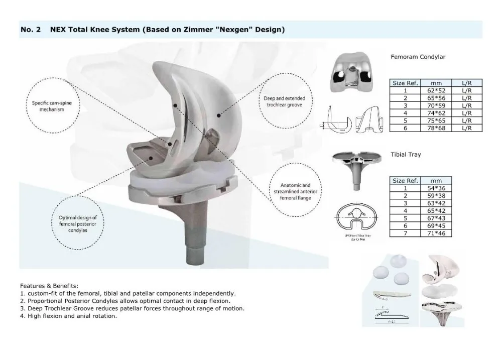 Nex Total Knee Replacement Implant System Buy Total Knee Replacement