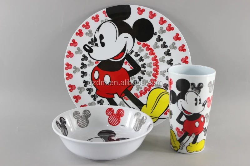 Customeize Logo Melamine Dinnerware set 3pcs