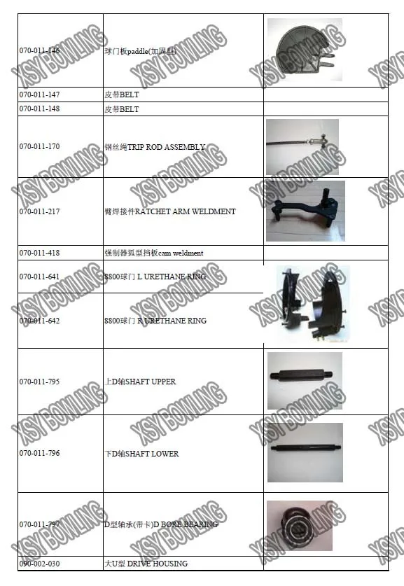 Amf Bowling Spare Part Bowling Spare Parts Amf Bowling Parts Amf