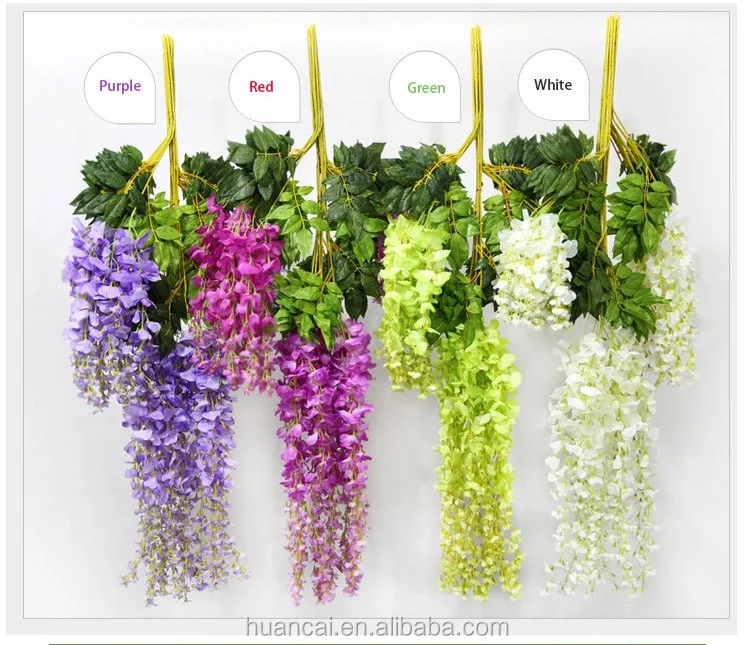 Alibaba Manufacturer Directory Suppliers Manufacturers Wedding Stage Or Background Artificial Silk White Wisteria Flower Whole
