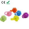 led flashing spike jelly ring Party finger light up ring