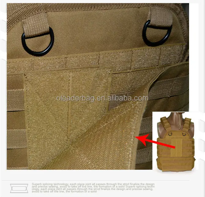 Khaki Molle Chest Rigs Tactical Combat Plate Carrier Vest