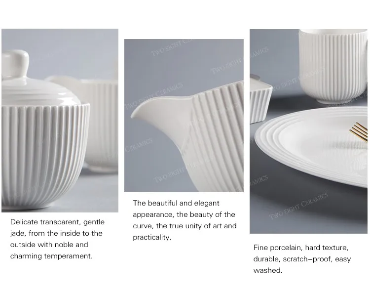 product-Two Eight-Hotel Tableware Supplierd Tableware Set Dinnerware Set Porcelain, Restaurant Moder-1