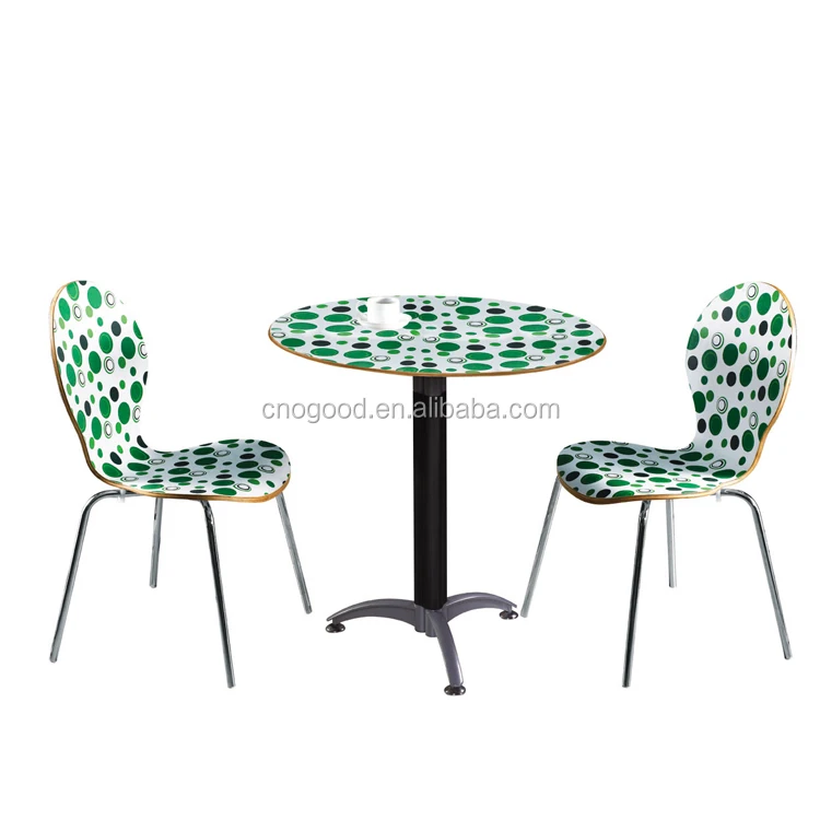 Two Pcs Modern Restaurant Cafe Table Chair Set Buy Cafe Table Chair