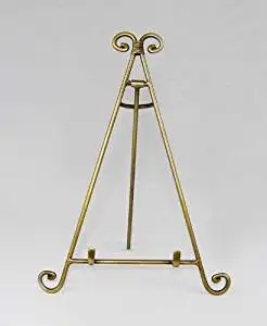 Easels, Decorative Easels from Easels by Amron, 13 Inches High (Antique Brass)
