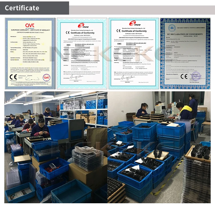 Blue Led 6 Gang Touch Sensitive Switch Panel for Car Boat Caravans 10A Breakers