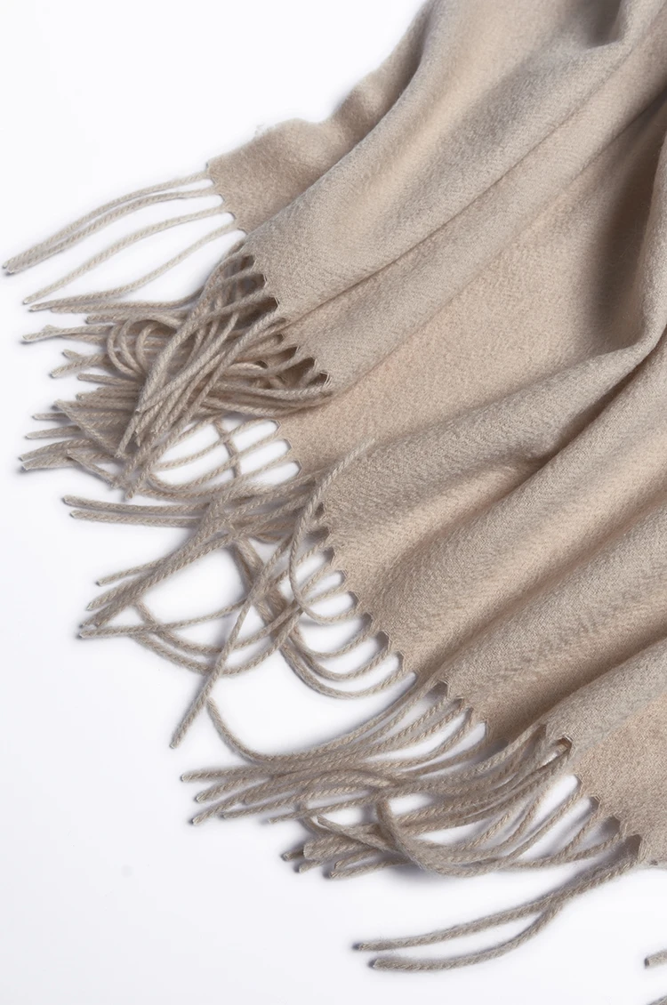 Brand Custom Printing Wool Long Pure Mongolian Itanlian Women Blanket 100% Cashmere Scarf