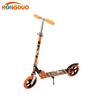 China manufacturers adult or kick 200mm PU big wheel folding scooter