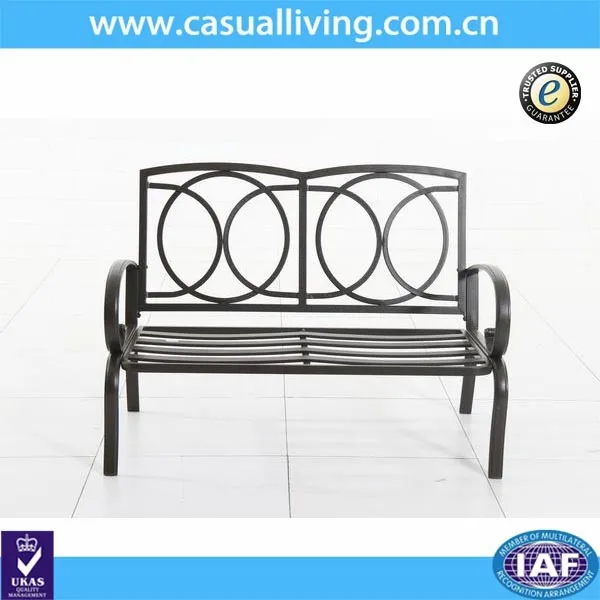 Cast Iron Patio Garden 2 Pieces Loveseat Cushion Chair And Table Set Buy Garden Line Patio Furniture Wrought Iron Table And Chairs Tea Table And Chairs Set Product On Alibaba Com