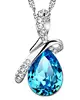 Angel tear drop-shaped pendants crystal pendant 925 silver jewelry