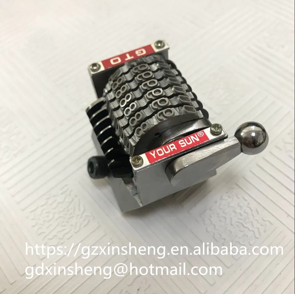 Gto Numbering Machine With 7 Digits Horizontal And Vertical Numbering