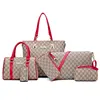 famous brands 2019 tote designer handbags sets 6pcs ladies handbags women bags pu leather Shoulder handbag for women custom