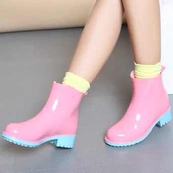 womens pink rain boots