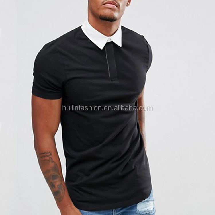 mens muscle fit polo shirts