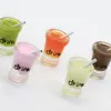 Assorted Miniature Iced Coffee Drink Cup Cabochons Mini Resin Drink Cup Mini Coffee Miniature DIY Earrings Or Charms