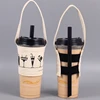 Beverage shop dedicated portable drink canvas bag