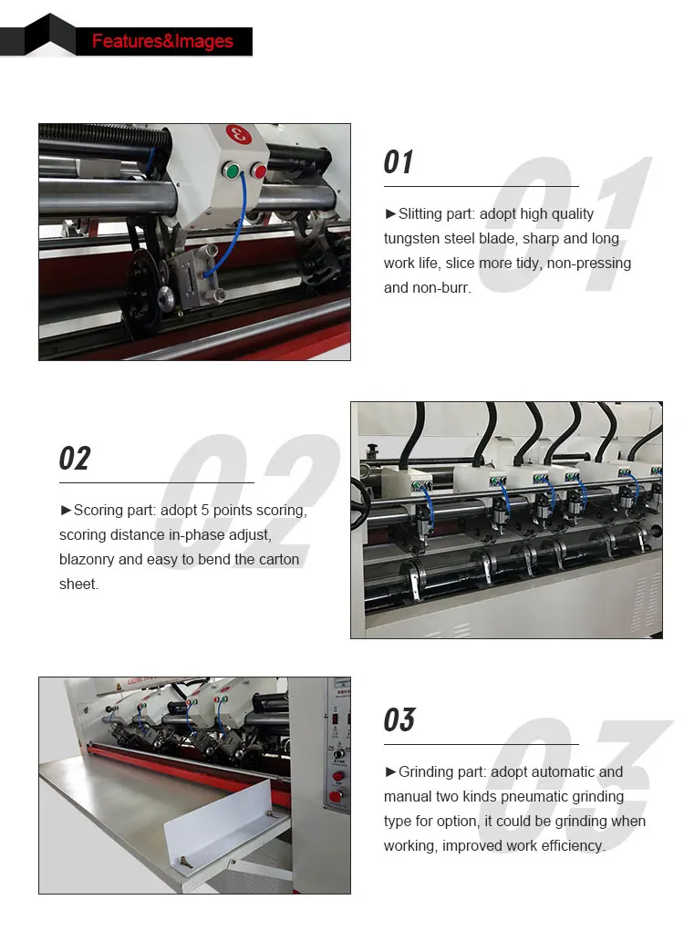 3/5 Ply Corrugated Cardboard Carton Box Thin Blade Slitter Scorer Machine