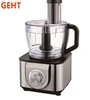 stainless steel body multifunctional food processor with citrus juicer attachment for making dessert and beverage