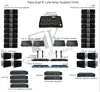 RK Kara Series Dual 8" line Array System 16+8 Hanging Combination Set with 18inch Subwoofer