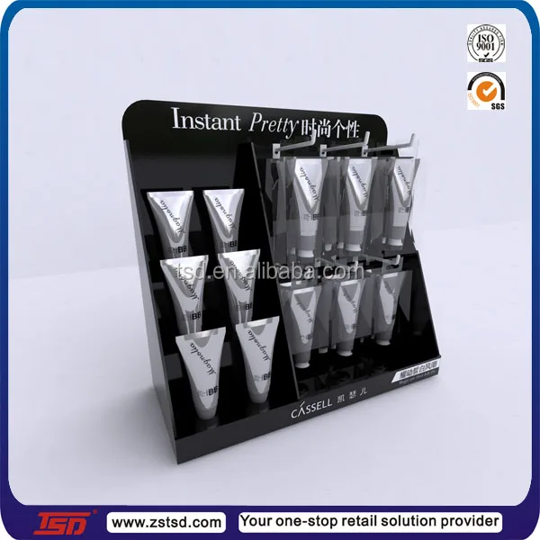 TSD-A5613 professional make up stand, retail store counter top acrylic pop cosmetic display organizer