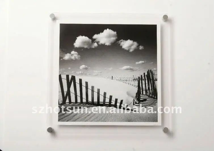 Black Acrylic Wallmounted Digital Picture Frame Buy Wallmounted