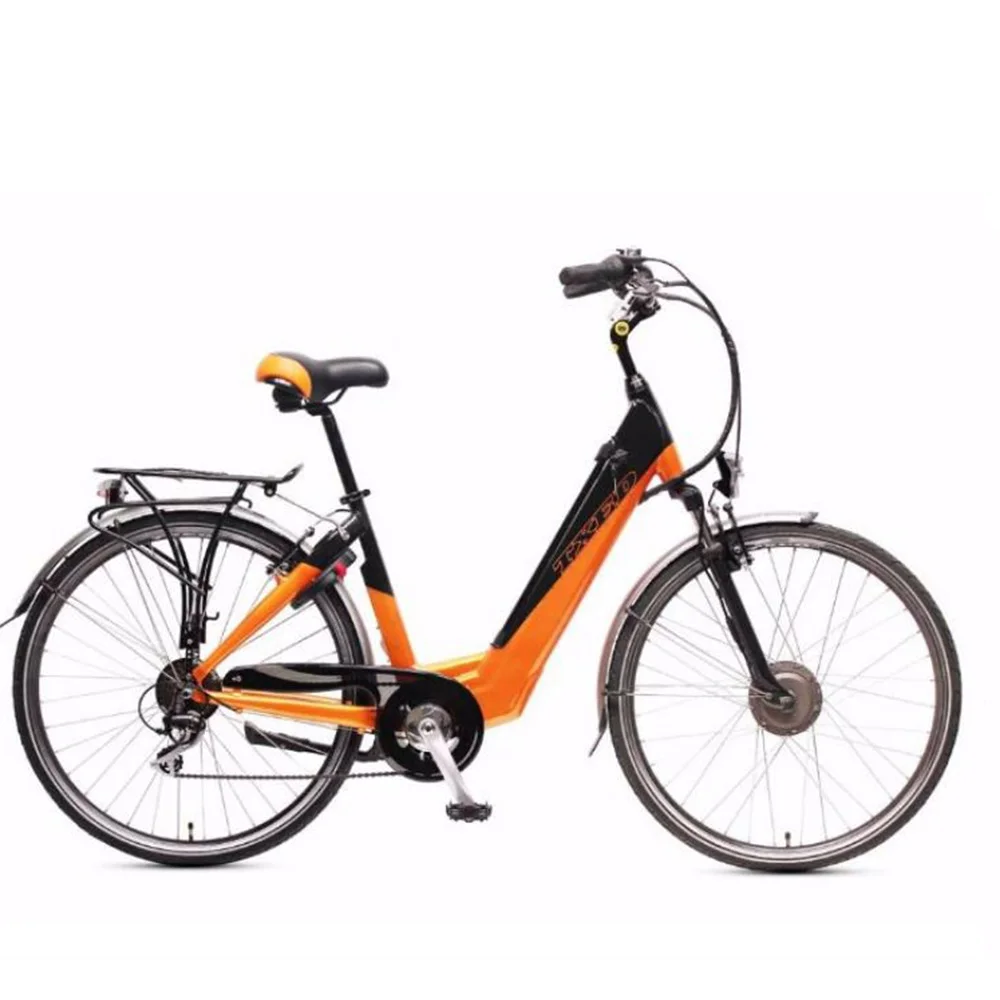 orange electric bike