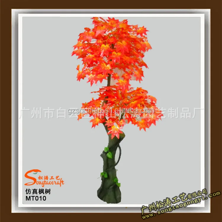 Artificial Small Plant Bonsai/artificial Red Maple Bonsai Trees For