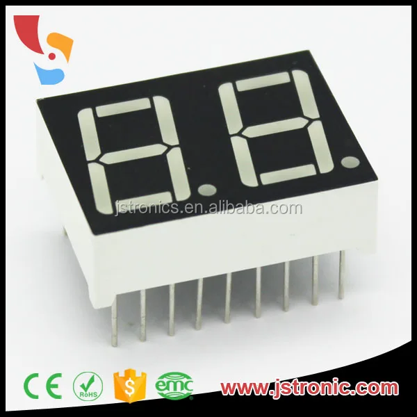 Seven Segment Display 0.4 Inch 2 Digit Red Counter 7 Segment For Led ...