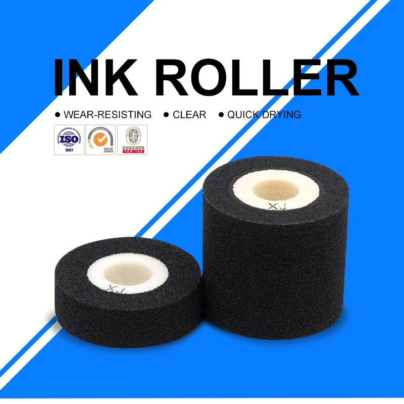 Plastisol ink transfer printing black solid hot ink roller XJ from Fineray