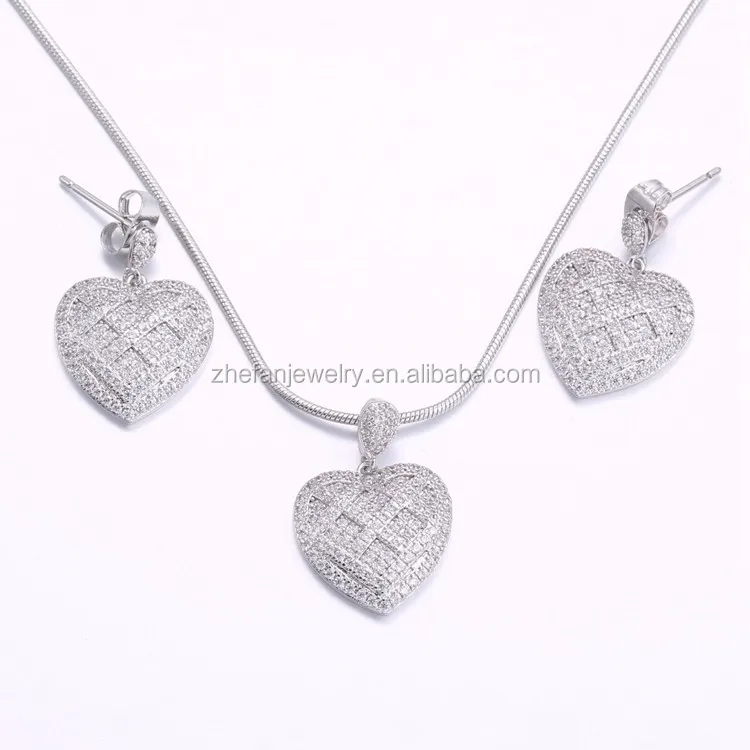 Wholesale Jewelry Supplies China Romantic Jewelry Set Heart Shape