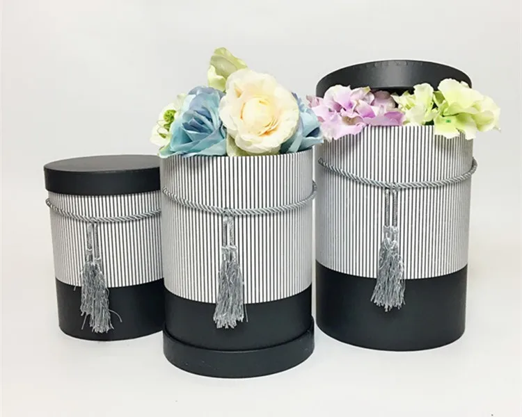 Luxury custom printing colorful cardboard round box flower boxes.jpg