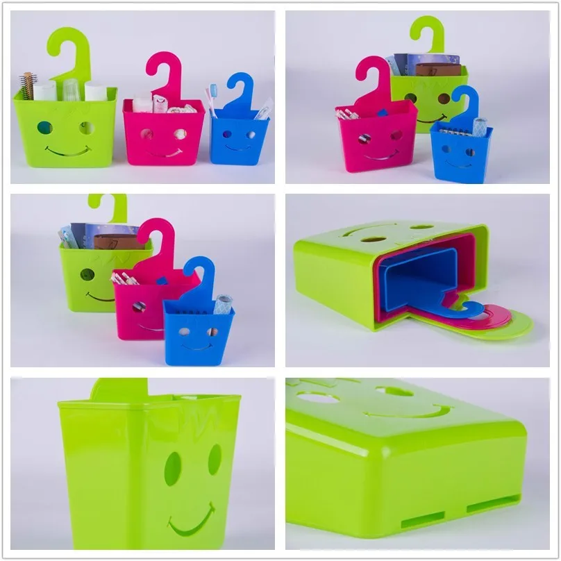 Haixing best selling wholesale household utility handle plastic small storage basket with hook