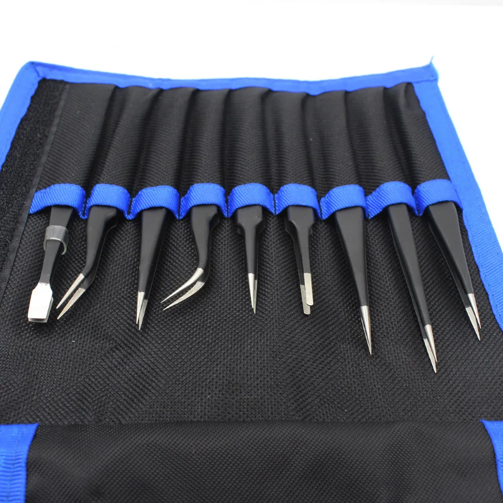 Esd Tweezers Tools Kit,Antistatic Set Of And