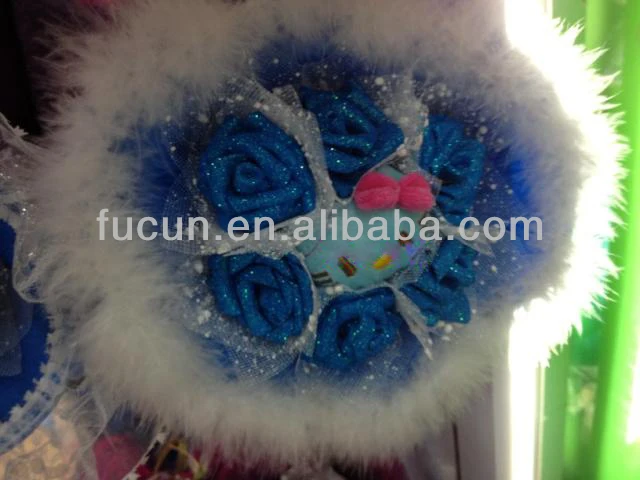 ostrich feather boa flower bouquets decoration.jpg