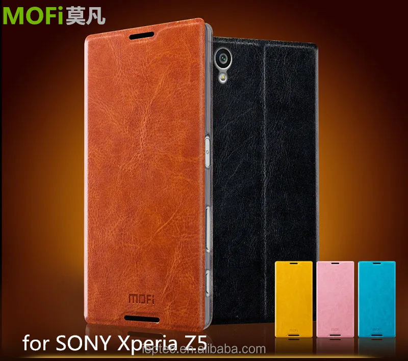 Mofi Original Celulares Pu Leather For Sony Xperia Z5telephone