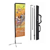 folding new design stylish Rectangular banner flag for trade fair