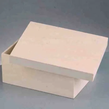 plain wooden box with lid