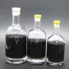 Crystal 750ml Heavy Base Nocturne Bottles Rum With Synthetic T-Top Cork