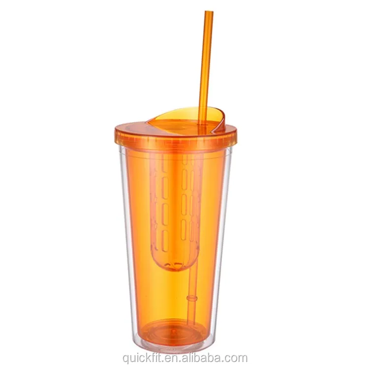 Snack Drink Cup With Strawtop Snack Tray Holds Snacks,Veggies Or