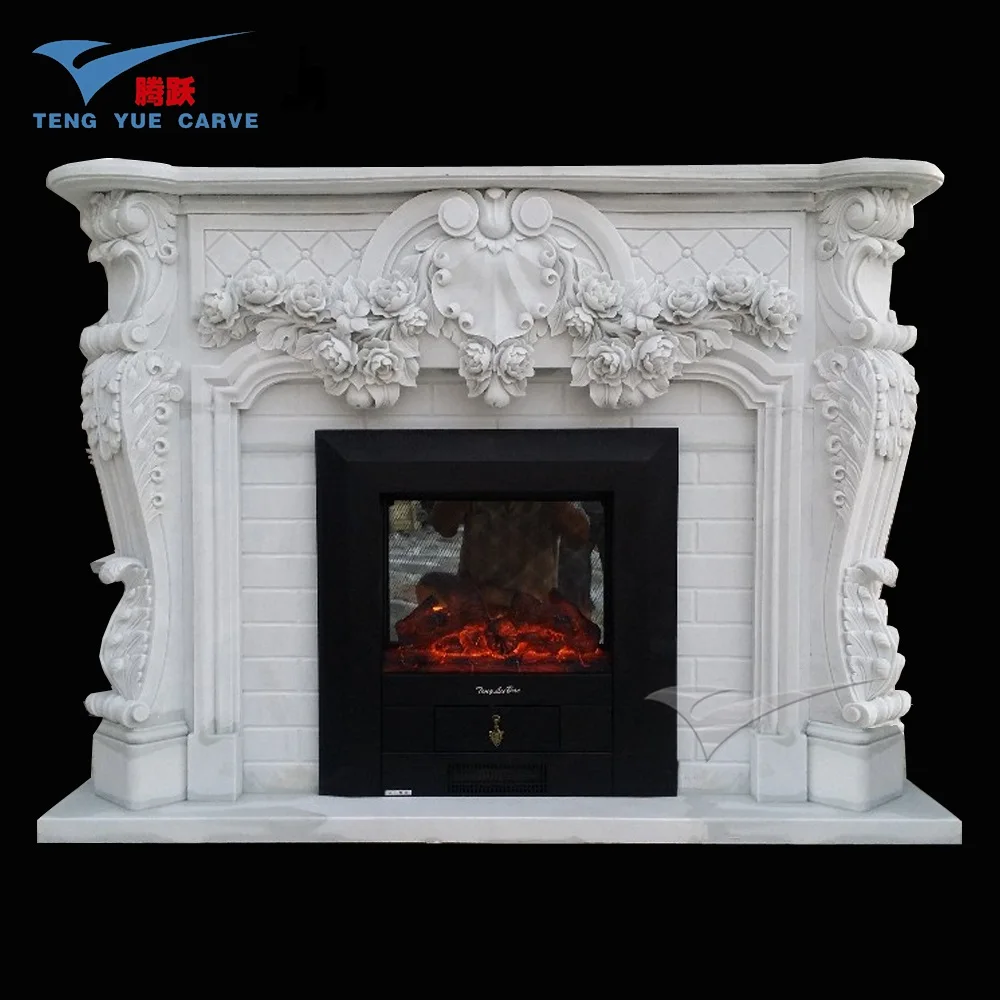 Luxury Home Decoration Roman Style Electric Fireplace Mantel Buy
