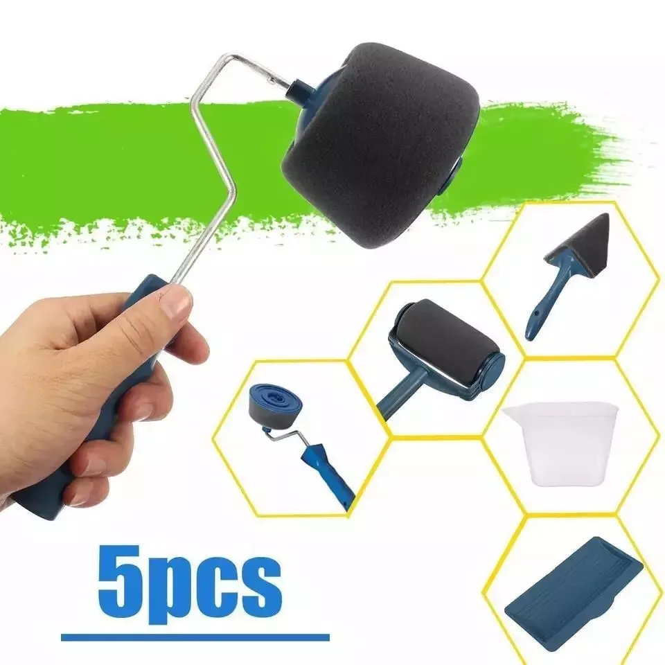 Factory Supply Paint Roller Set 8 Pcs Paint Runner Pro Brush Handle