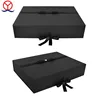 2018 New Custom Design Black Rigid Paper Wig Storage Packaging Virgin Hair Packaging Box
