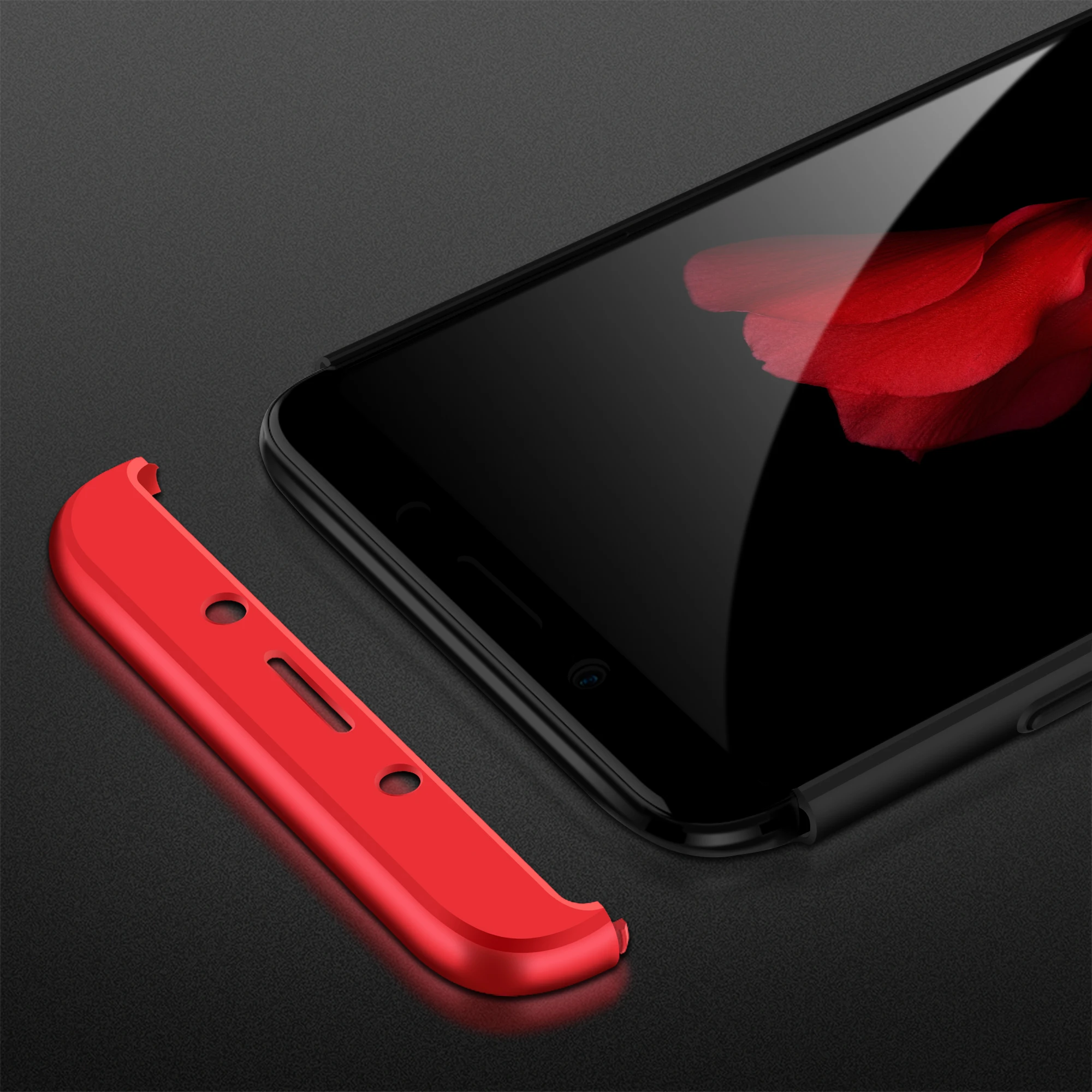 2018 hot sell 360 cover Removable 3in1 Hard PC Shield Back Cover Case for OPPO A83 phone cases