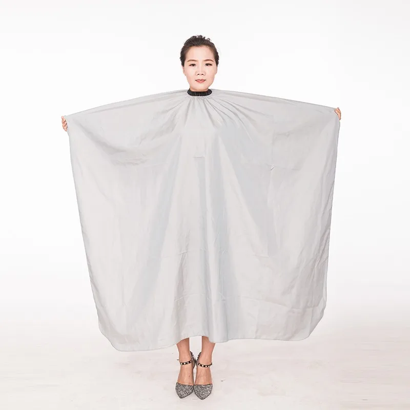 source 黑色金属夹封口理发斗篷,涤纶理发礼服 on m.alibaba.com