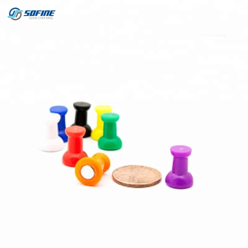 
Customized Colorful Magnetic Push Pin Button magnets Super Strong Magnet For Fridge 