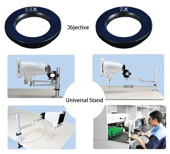 G Series LED industrial digital microscope with lcd screen